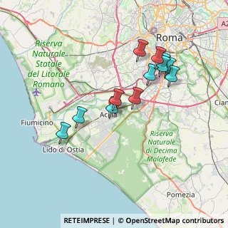 Mappa Via Maranello, 00125 Roma RM, Italia (7.08667)