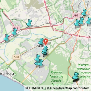 Mappa Via Maranello, 00125 Roma RM, Italia (6.5025)