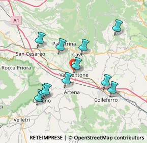 Mappa Via Colle Canale, 00038 Valmontone RM, Italia (7.61182)