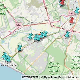 Mappa Piazza S.Leonardo da Porto Maurizio, 00100 Acilia RM, Italia (6.19647)