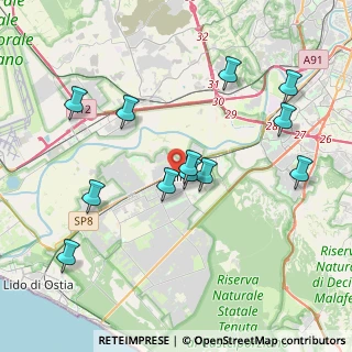 Mappa Via G. Coletti, 00125 Roma RM, Italia (4.23167)