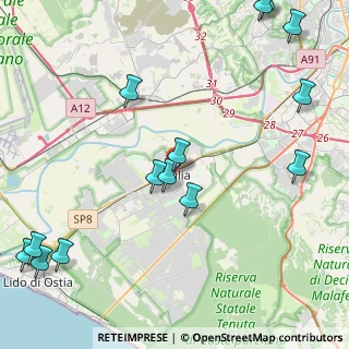 Mappa Piazza S.Leonardo da Porto Maurizio, 00100 Acilia RM, Italia (6.13214)
