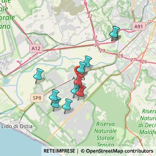Mappa Via G. Coletti, 00125 Roma RM, Italia (3.45818)