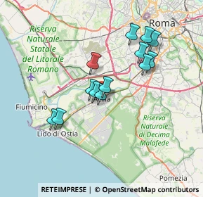 Mappa 00100 Acilia RM, Italia (6.41615)