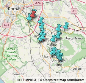 Mappa Via Novara, 00043 Ciampino RM, Italia (6.2085)