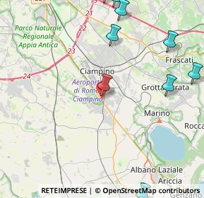 Mappa Via Luigi Bandini, 00043 Zona Industriale Appia Nuova RM, Italia (6.45091)