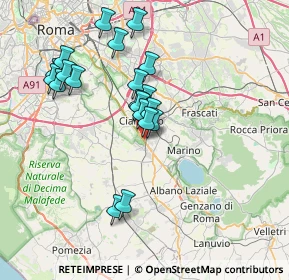 Mappa Via Luigi Bandini, 00043 Zona Industriale Appia Nuova RM, Italia (7.2155)