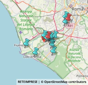 Mappa Via Calvignano, 00119 Roma RM, Italia (5.06538)