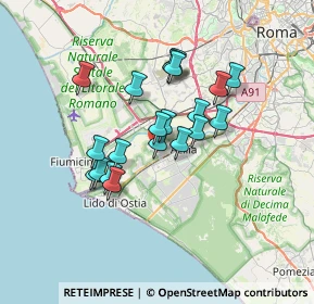 Mappa Via Calvignano, 00119 Roma RM, Italia (5.793)