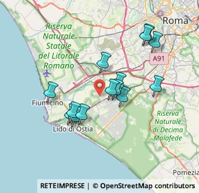 Mappa Via Calvignano, 00119 Roma RM, Italia (6.54357)