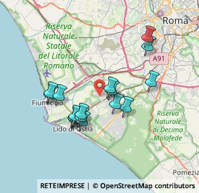 Mappa Via Calvignano, 00119 Roma RM, Italia (6.62588)