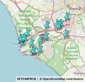 Mappa Via Calvignano, 00119 Roma RM, Italia (6.76706)