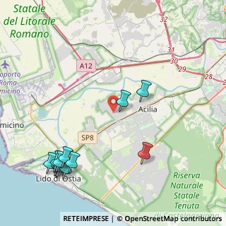 Mappa Via Calvignano, 00119 Roma RM, Italia (5.68667)