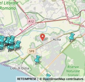 Mappa Via Calvignano, 00119 Roma RM, Italia (6.9145)
