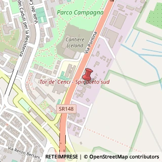 Mappa Via Pontina, 583, 00128 Roma, Roma (Lazio)