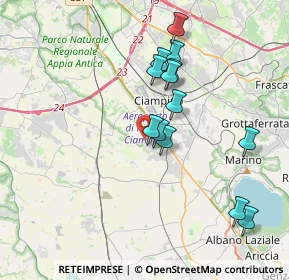 Mappa Via Pietro Maroncelli, 00043 Marino RM, Italia (3.65923)