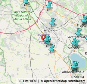 Mappa Via Pietro Maroncelli, 00043 Marino RM, Italia (6.4495)