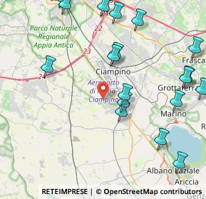 Mappa Via Pietro Maroncelli, 00043 Marino RM, Italia (5.7505)