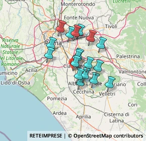 Mappa Via Pietro Maroncelli, 00043 Marino RM, Italia (10.28278)