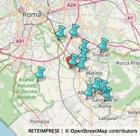 Mappa Via Pietro Maroncelli, 00043 Marino RM, Italia (6.41)