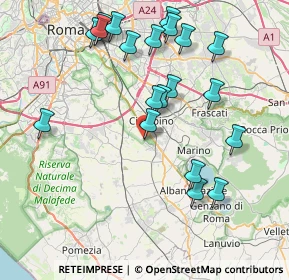 Mappa Via Pietro Maroncelli, 00043 Marino RM, Italia (8.999)