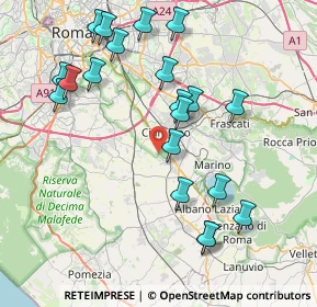 Mappa Via Pietro Maroncelli, 00043 Marino RM, Italia (9.0315)