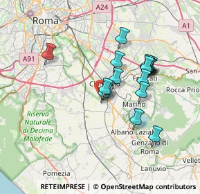 Mappa Via Pietro Maroncelli, 00043 Marino RM, Italia (6.41529)