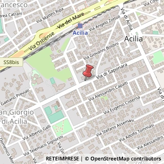 Mappa Via di Saponara, 113, 00125 Roma, Roma (Lazio)