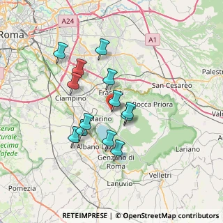 Mappa Vicolo Vittorio Veneto, 00046 Grottaferrata RM, Italia (6.34615)