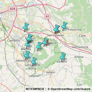 Mappa Via Tuscolana, 00079 Rocca Priora RM, Italia (7.21917)