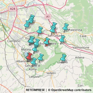 Mappa Via Tuscolana, 00079 Rocca Priora RM, Italia (7.33556)