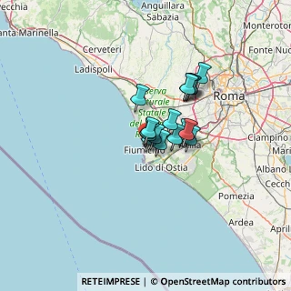 Mappa Via dei Mitili, 00054 Fiumicino RM, Italia (8.00176)