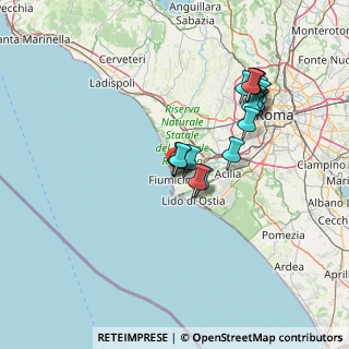 Mappa Via dei Mitili, 00054 Fiumicino RM, Italia (13.40176)