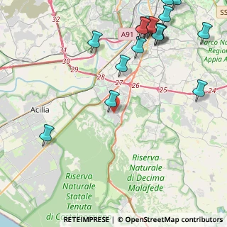 Mappa Via Console Orazio, 00128 Roma RM, Italia (6.25647)