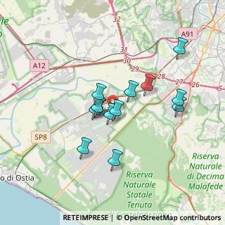 Mappa Via Poggio Renatico, 00125 Roma RM, Italia (2.99692)