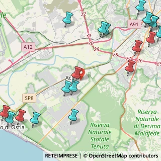 Mappa Via Poggio Renatico, 00125 Roma RM, Italia (7.115)