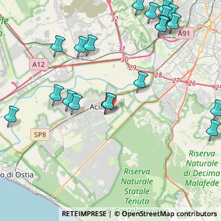 Mappa Via Poggio Renatico, 00125 Roma RM, Italia (6.03)