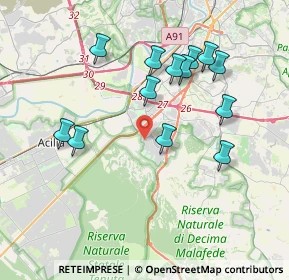 Mappa Via Cesare Bazzani, 00128 Roma RM, Italia (3.94769)