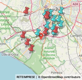 Mappa Via Cesare Bazzani, 00128 Roma RM, Italia (6.916)