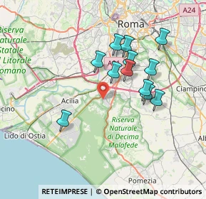 Mappa Via Cesare Bazzani, 00128 Roma RM, Italia (6.75833)