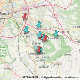 Mappa Via Piave, 00046 Grottaferrata RM, Italia (5.69273)