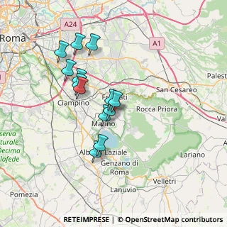 Mappa Via Piave, 00046 Grottaferrata RM, Italia (6.50769)