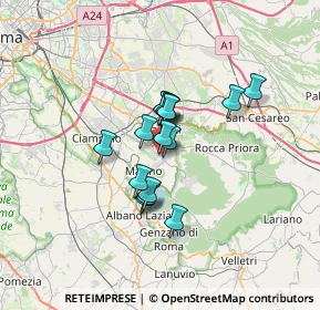 Mappa Frascati, 00046 Grottaferrata RM, Italia (4.63563)