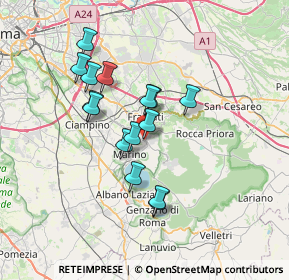 Mappa Frascati, 00046 Grottaferrata RM, Italia (6.12267)