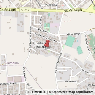 Mappa Via Giuseppe Cappalonga, 22, 00043 Ciampino, Roma (Lazio)