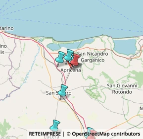 Mappa Via Guglielmo Marconi, 71011 Apricena FG, Italia (34.69923)
