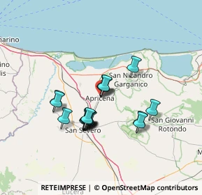 Mappa Via Guglielmo Marconi, 71011 Apricena FG, Italia (11.67333)