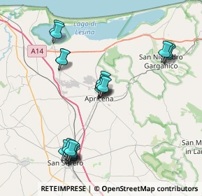 Mappa Via Guglielmo Marconi, 71011 Apricena FG, Italia (8.6505)