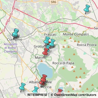 Mappa P.za Poggio Tulliano, 00046 Grottaferrata RM, Italia (6.01733)