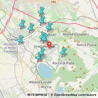 Mappa P.za Poggio Tulliano, 00046 Grottaferrata RM, Italia (3.86636)